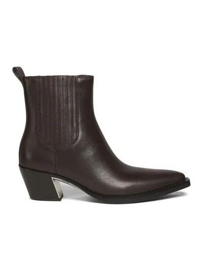 3.1 Phillip Lim Downtown Leather Chelsea Boots In Brown
