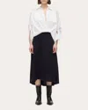 3.1 Phillip Lim Draped Shirt Combo Slip Dress In White