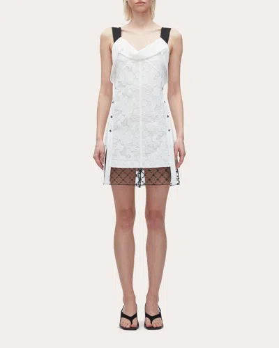 3.1 Phillip Lim Women's Embellished Floral Lace Mini Dress In White