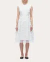 3.1 Phillip Lim Women's Floral Fil-coupé Cotton Organza Midi Dress In White