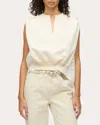 3.1 Phillip Lim French Terry Top With Broiderie Anglaise Combo