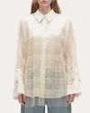 3.1 Phillip Lim Women's Fringed Sequin-embellished Crepe Blouse In Neutral