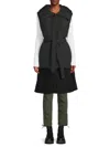 3.1 Phillip Lim Women's Hooded Longline Puffer Vest In Black
