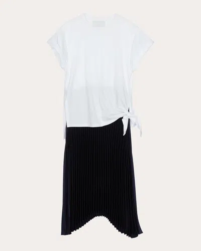 3.1 Phillip Lim Tie Detail Pleated Dress In Multi