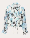 3.1 Phillip Lim Women's Joyful Tulips Cropped Shirt Jacket