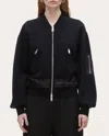 3.1 Phillip Lim Women's Layered Cotton-wool Blend Bomber Jacket In Black
