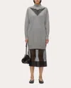 3.1 Phillip Lim Layered Look Sweater Dress In Grey