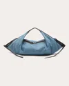 3.1 Phillip Lim Women's Luna Folded Denim Handbag In Blue