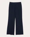 3.1 Phillip Lim Women's Pinstripe Straight-leg Flare Trousers In Blue
