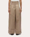 3.1 Phillip Lim Pleated Wide Leg Trouser In Neutrals