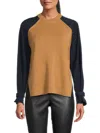 3.1 Phillip Lim Two-tone Merino Wool Jumper In Camel Navy