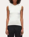 3.1 Phillip Lim Women's Ribbed Knit Jersey Top In White