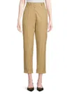 3.1 Phillip Lim Women's Rolled Cuff Cropped Pleated Pants In Khaki