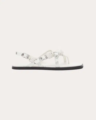 3.1 Phillip Lim Women's Rosette Eyelet Multi-strap Leather Sandal