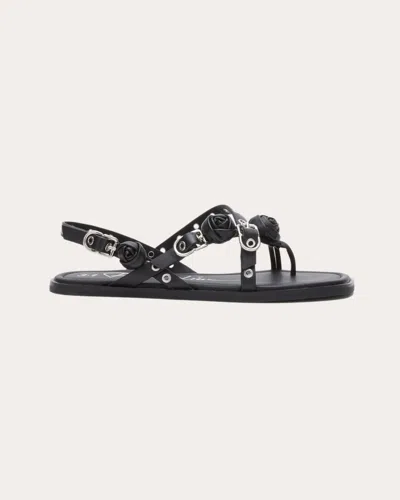 3.1 Phillip Lim Women's Rosette Eyelet Multi-strap Leather Sandal