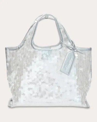 3.1 Phillip Lim Women's Sequin Mesh Mini Market Tote In White