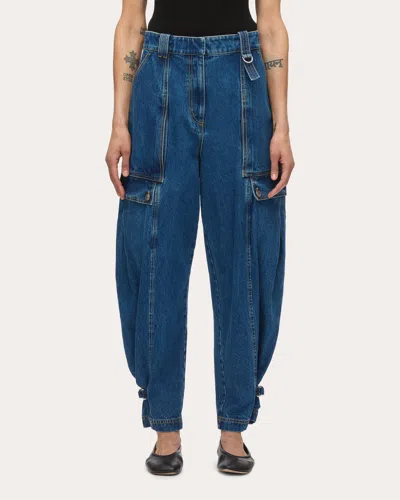 3.1 Phillip Lim Women's Tapered Cargo Jeans In Blue