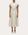 3.1 Phillip Lim Poplin Midi Dress In Grey