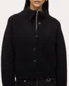 3.1 Phillip Lim Infinity Placket Double Closure Cardigan Black In Black