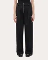 3.1 Phillip Lim Women's Zipper-embellished Cotton-blend Twill Pants In Black