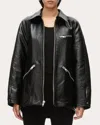 3.1 Phillip Lim Women's Zipper-embellished Faux Leather Jacket In Black