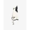 3.1 Phillip Lim Womens Ivory Blk Liquid Satin Embroidered Woven Midi Dress In Ivory Blk