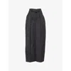3.1 Phillip Lim Womens  Wide-leg Origami Cotton-blend Trousers In Black