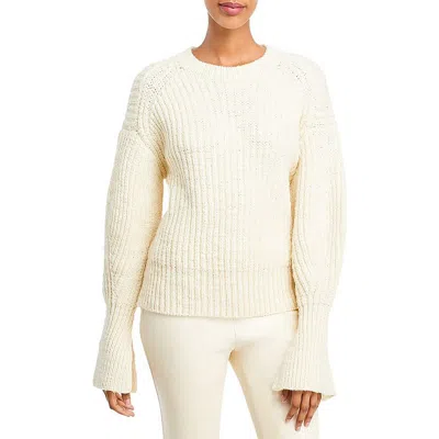3.1 Phillip Lim Womens Crop Wool Pullover Sweater In Neutral