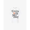 3.1 Phillip Lim Womens White Enjoy The Moment Embellished Cotton-jersey T-shirt