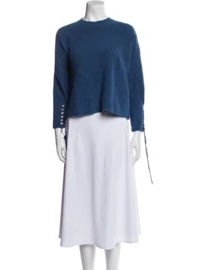 Pre-owned 3.1 Phillip Lim Wool Bateau Neckline Sweater In Blue