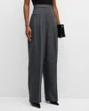 3.1 Phillip Lim Wool-blend Carrot Pants In Grey Melange