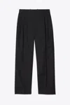 3.1 Phillip Lim Wool Blend Straight Leg Trouser In Black