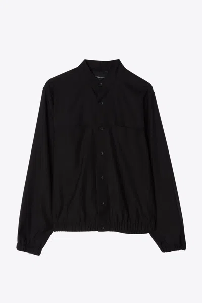 3.1 Phillip Lim Wool Blouson Shirt Jacket In Black