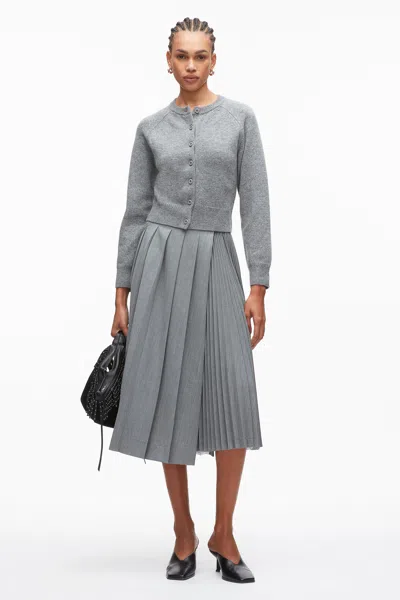 3.1 Phillip Lim Wool Cashmere Cardigan In Gray