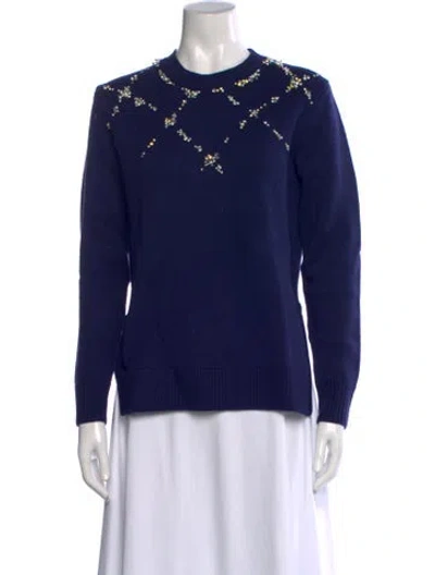 Pre-owned 3.1 Phillip Lim Wool Crew Neck Sweater In Blue