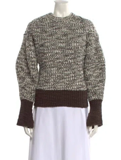 Pre-owned 3.1 Phillip Lim Wool Crew Neck Sweater In Brown