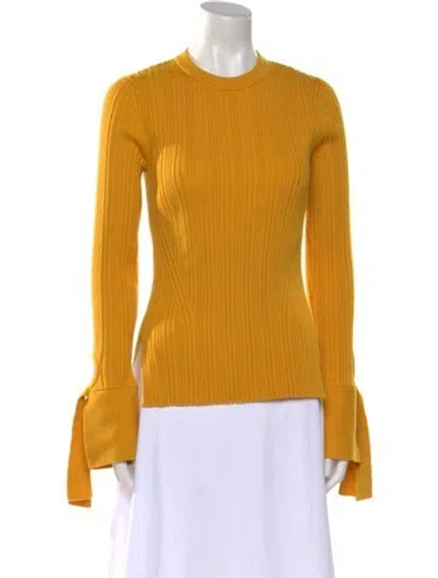 Pre-owned 3.1 Phillip Lim Wool Crew Neck Sweater W/ Tags In Yellow