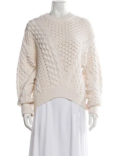 Pre-owned 3.1 Phillip Lim Wool Crew Neck Sweater In White