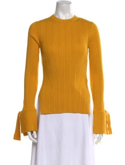Pre-owned 3.1 Phillip Lim Wool Crew Neck Sweater In Yellow