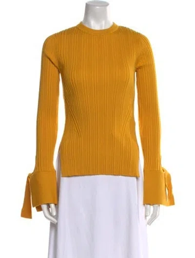 Pre-owned 3.1 Phillip Lim Wool Crew Neck Sweater In Yellow
