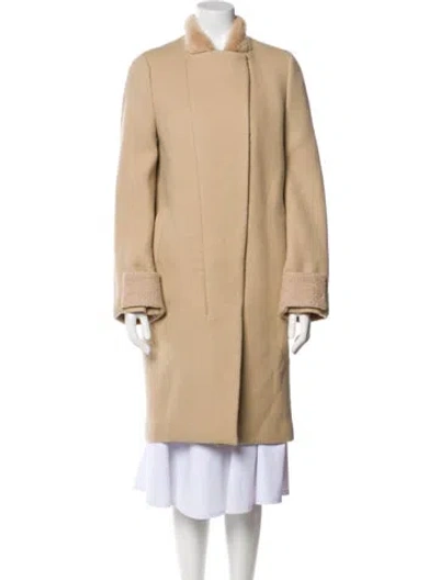 Pre-owned 3.1 Phillip Lim Wool Fur Coat In Neutral