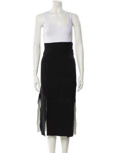 Pre-owned 3.1 Phillip Lim Wool Knee-length Skirt In Black