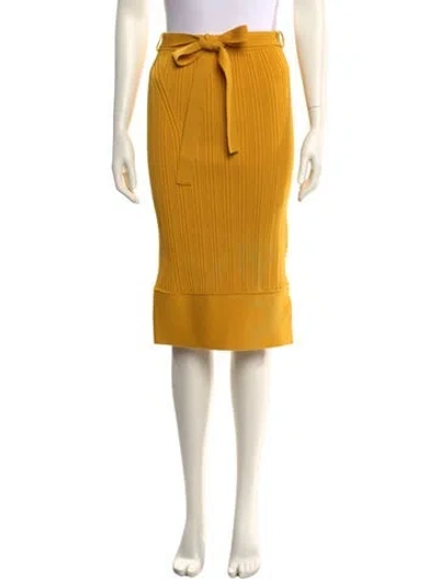 Pre-owned 3.1 Phillip Lim Wool Knee-length Skirt W/ Tags In Yellow