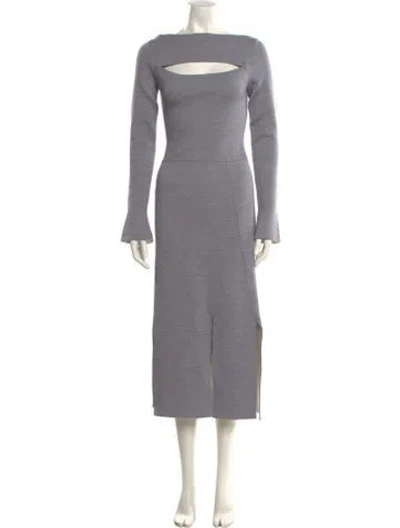 Pre-owned 3.1 Phillip Lim Wool Long Dress In Gray