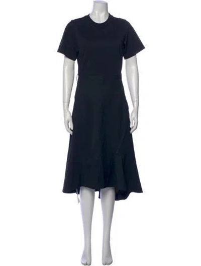 Pre-owned 3.1 Phillip Lim Wool Midi Length Dress In Black