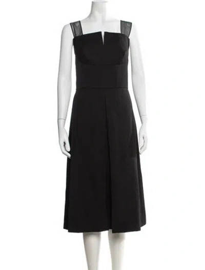 Pre-owned 3.1 Phillip Lim Wool Midi Length Dress In Black