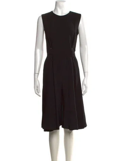 Pre-owned 3.1 Phillip Lim Wool Midi Length Dress In Black