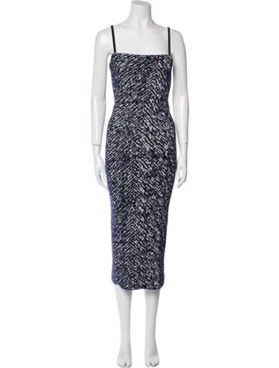 Pre-owned 3.1 Phillip Lim Wool Midi Length Dress In Blue