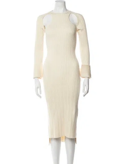 Pre-owned 3.1 Phillip Lim Wool Midi Length Dress In Neutrals