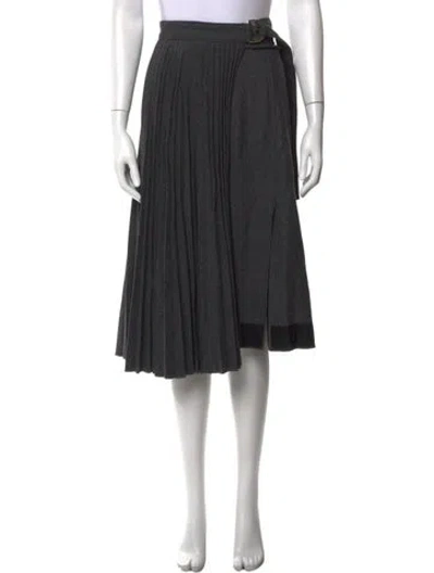 Pre-owned 3.1 Phillip Lim Wool Midi Length Skirt In Gray